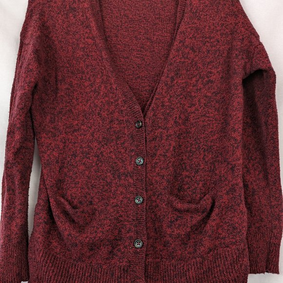 Madewell Landscape Burgundy Cardigan Size Extra Small - Picture 4 of 12